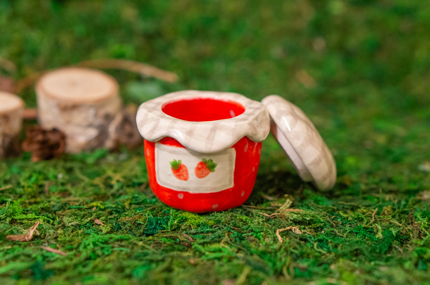 Mini Strawberry Jam Jar