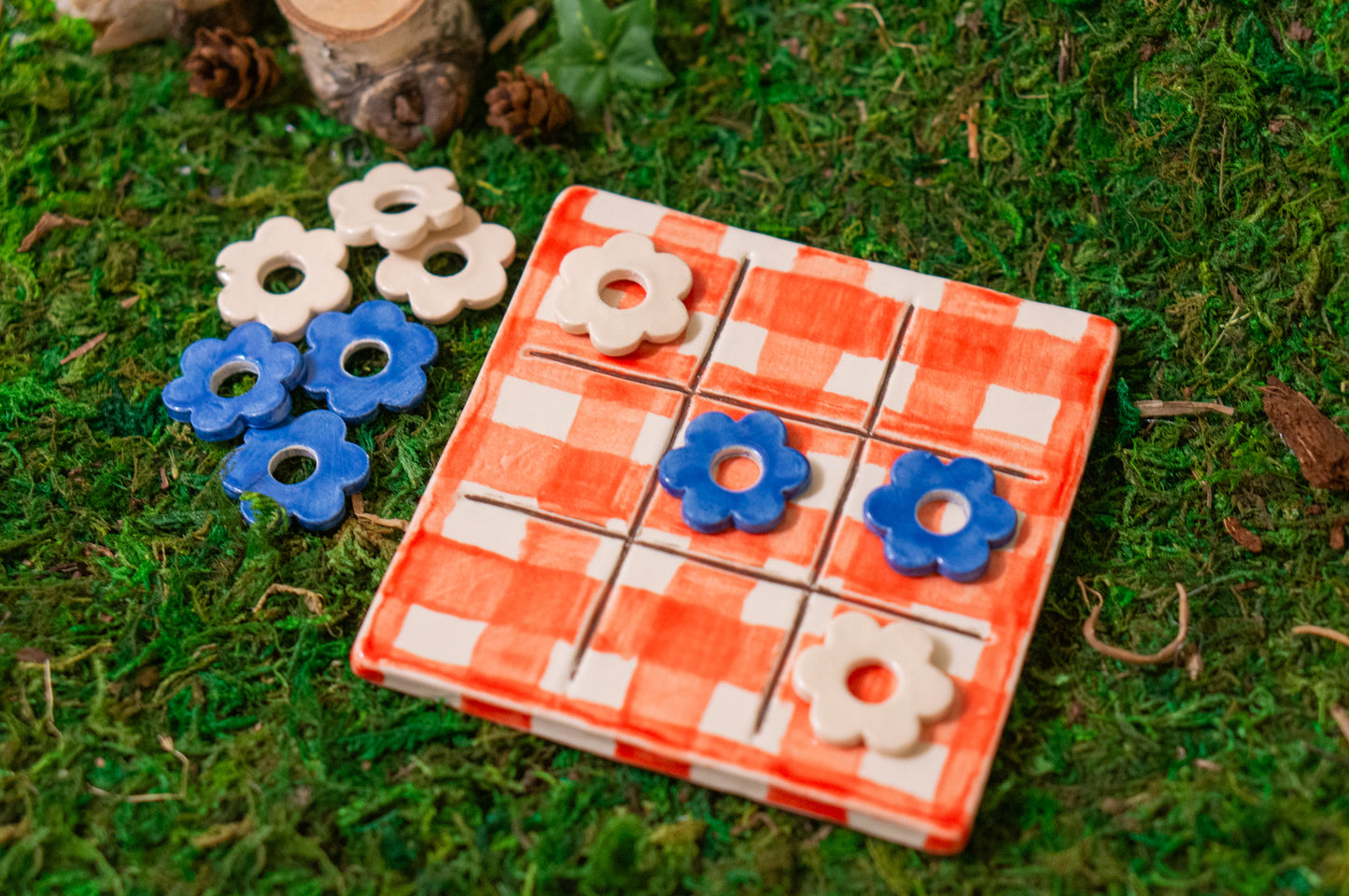 Picnic-Tac-Toe Set - Red