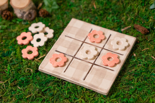 Picnic-Tac-Toe Set - Beige